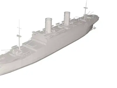 Military Ship 3D model