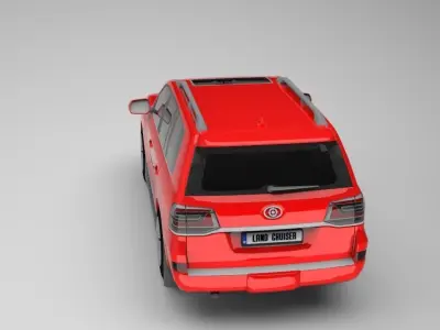 Land Cruiser Low-poly 3D model