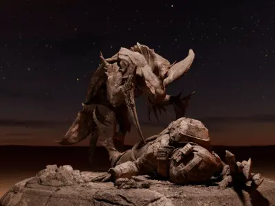 DEATH OF ASTRONAUT 3D print model