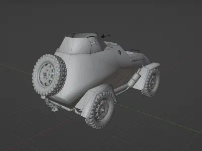 BA 64 Low-poly 3D model