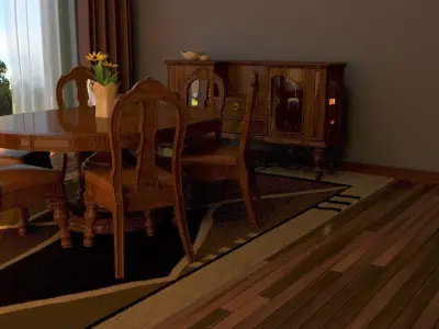 dinning room set 3D model