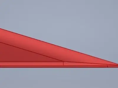 Cable fairing for experimental aircraft 3D print model