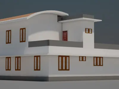 House Exterior Free low-poly 3D model