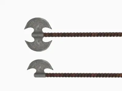 Axe 2 Double Headed 3D model