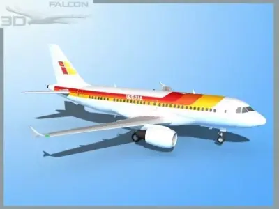 Falcon3D A319 Iberia 3D model