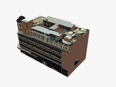 Base Backpacker Brisbane Low-poly 3D model