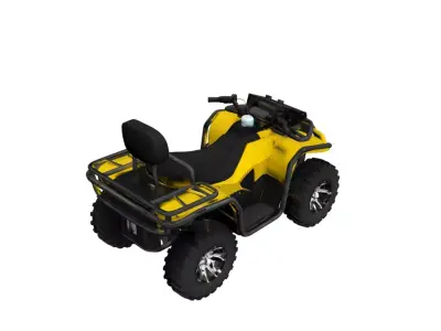 Utility ATV Quad Bike All Terrain Offroad Vehicle 3D model