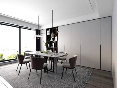 style restaurant Modern 3D model