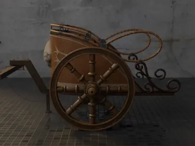 Roman Chariot 3D model