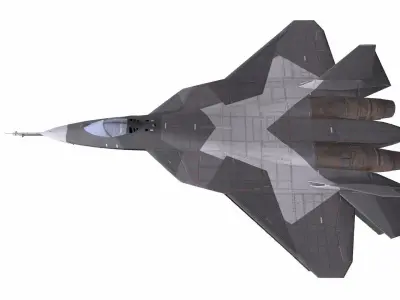 Sukhoi Su-57 Low-Poly Low-poly 3D model