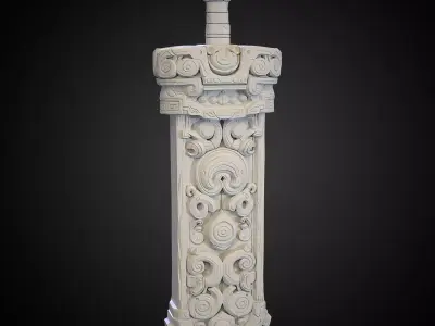 Stylized Sword 19 3D model