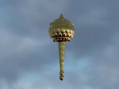 Legendary Weapon of the Gods Mace Hanuman Gada 3D Model 3D model