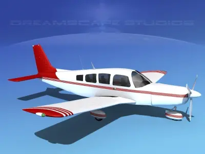 Piper Cherokee Six 260 V06 3D model