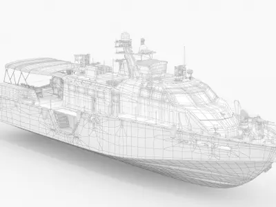 Coastal Command Patrol Boat 3D model