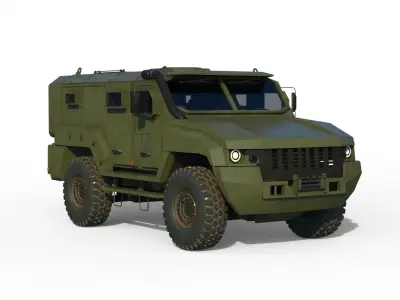 Kamaz VDV Typhoon K-53949 3D model
