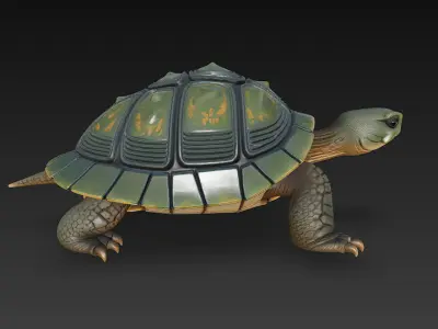 Turtle Realistic 3D Model - Low Poly Realistic Low-poly 3D model