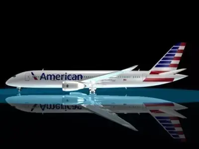 American Airlines 787 - 8 Dreamliner 3D model