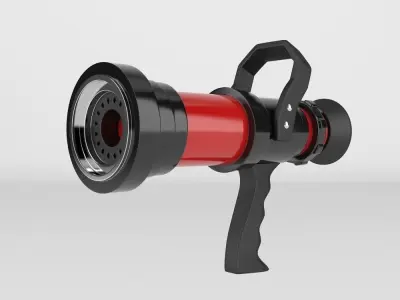Fire Hose Nozzle 3D model