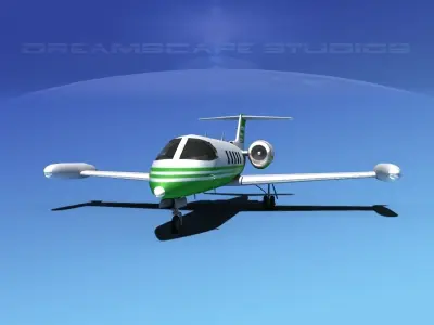 Gates Bombardier Learjet 35 V04 3D model