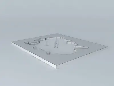 Garden Pond Free 3D model