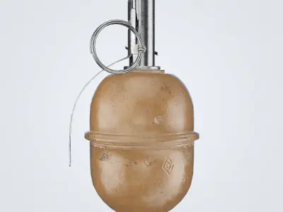 RGD-5 Grenade Low-poly 3D model