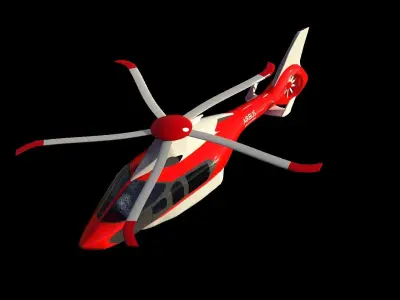 Future helicopter 3D model