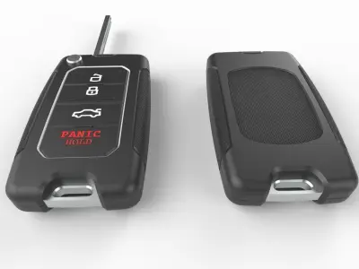 Car key Model 9 Low-poly 3D model