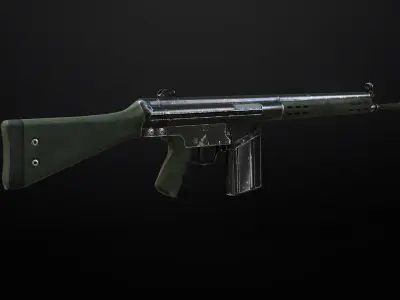 GEWHER 3 - G3 - Model and Textures Low-poly 3D model Low-poly 3D model