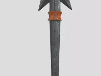 Realism Midevil Mace Low-poly 3D model