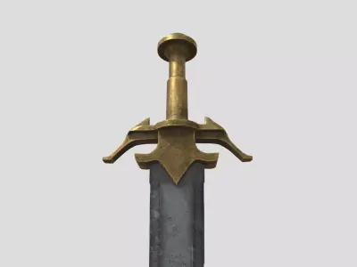 Historical Battle Weapon Low-poly 3D model
