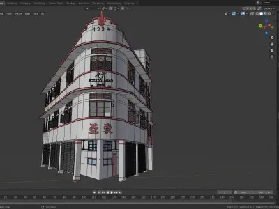 potato head restaurant Singapore Low-poly 3D model