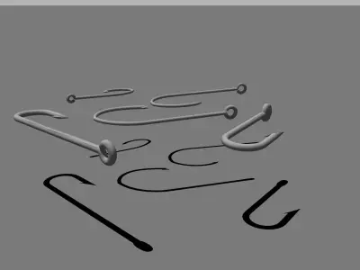 Simple Hooks Free 3D model