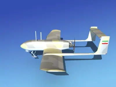 Mohajer 4 Drone V01 3D model