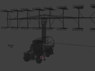  P-18 Spoon Rest D Radar Low-poly 3D model