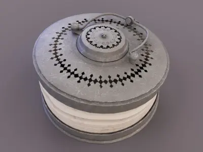 Crimean War Lantern 3D model Low-poly 3D model