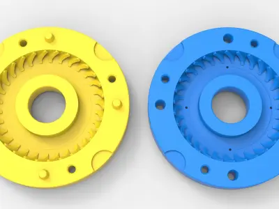 Mold for diecast tire 10 Scale 1 to 10 and 1 to 14 and 1 to 25 3D print model