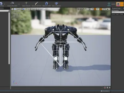 DEVASTATOR futuristic suit Low-poly 3D model