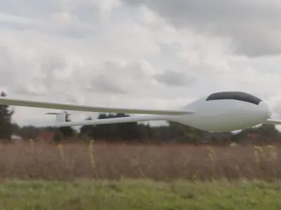 Plane Glider RC Toy Low-poly 3D model