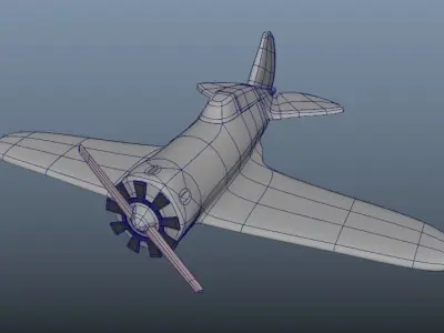 3d plane i-16 model 3D model