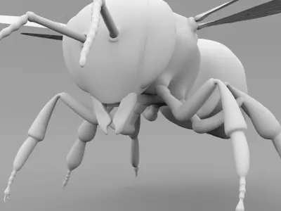 Realistic Bee 3D model