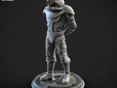 Pilot for Blubbery Robot 100mm and 32mm 3D print model