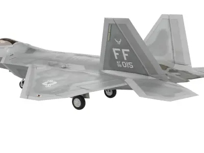 F-22 Raptor Fighter Jet 3D model