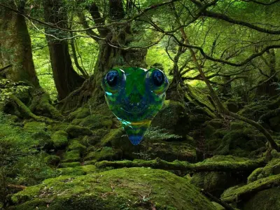 A lizard head Free 3D model