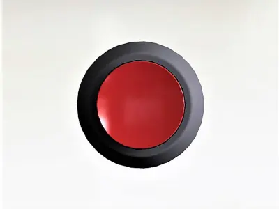 Button switch red 3D model