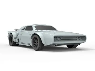 Ice Charger from the movie Fast 8 Scale 1 to 24 3D print model
