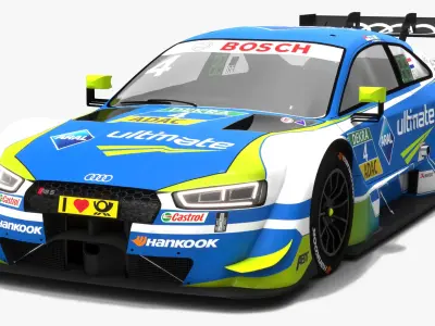 DTM Season 2018 Race Car Collection 3D model