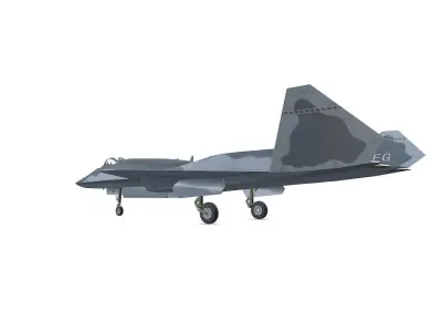 Northrop YF-23 Fighter Jet Low-poly Low-poly 3D model