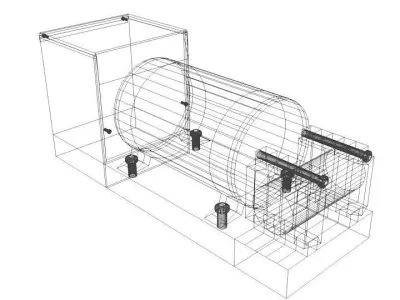 Black Box Flight Data Recorder 3D model
