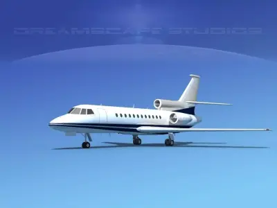 Dassault Falcon 900 V15 3D model