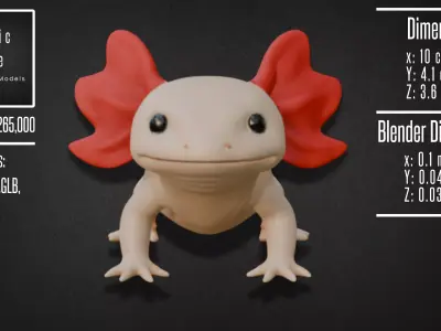 Axolotl Model 3D model